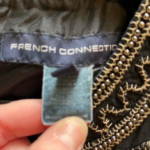 French Connection beaded size 6 top - Picture 11 of 13
